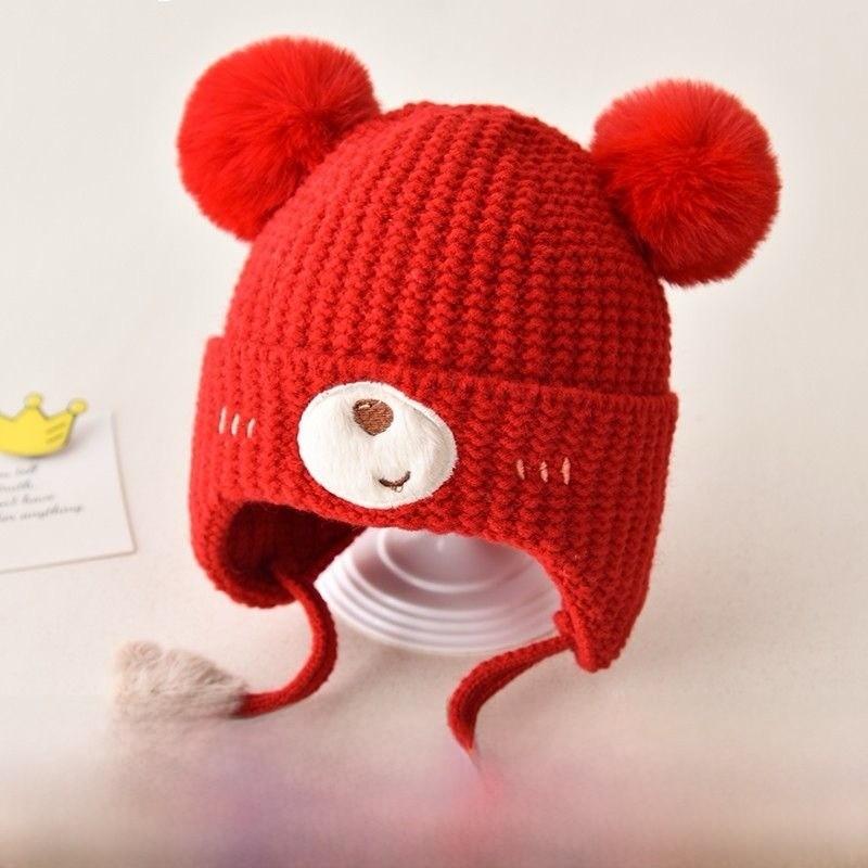Baby Knit Hat Winter Warmth For Toddlers With Earmuffs And Wide Brim Shield