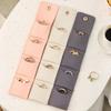 Travel Jewelry Bag Folding Jewelry Organizer Travel Case Women Girls Compact Container Magnetic Closure For Rings Earrings