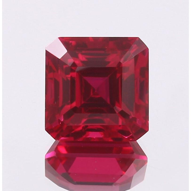 AAA 19 MM Flawless Blood Red Ruby Emerald Cut Loose Gemstone Mozambique