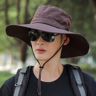 Hat Men's Large Brimmed Sun Hats Summer Outdoor Leisure Hiking Hat Tourism Sun Hat Breathable Sun Hat