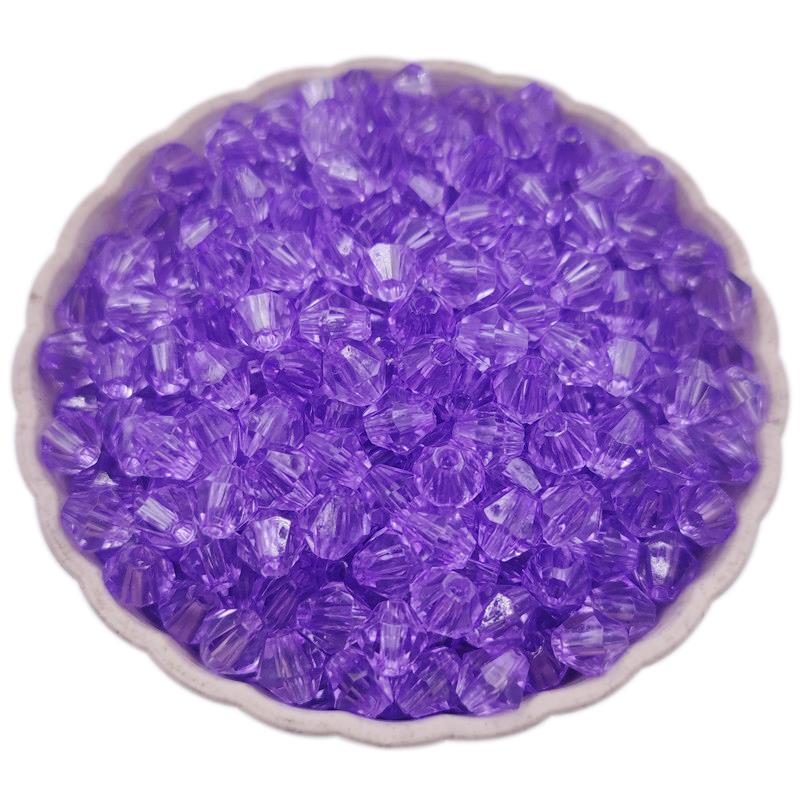 

20-200 шт. 5-10 мм акриловые прозрачные алмазные бусины для изготовления ювелирных изделий 5mm 200Pcs фиолетовый