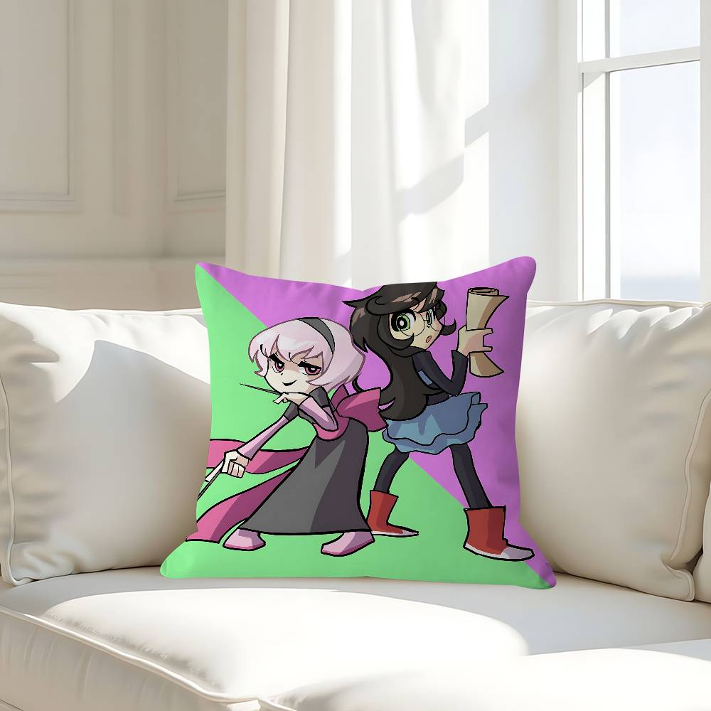 

Мультфильм P-Panty S-Stocking Наволочка Чехол для подушки Обивка Диван Декоративная подушка Домашний декор Наволочка 16x16Inch