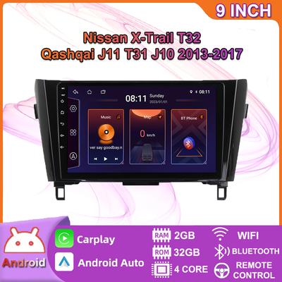 Android Araba Radyo Carplay Nissan X-Trail T32 Qashqai 2013-2017 Araba Multimedya Video Oynatıcı GPS Navigasyon WIFI 2 + 32 GB