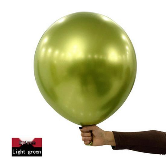 18-Inch Metallic Gold & Silver Latex Balloons for Weddings and Celebrations
