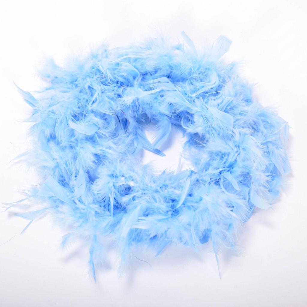 2M Multi Color Fluffy Handcraft Ostrich Feather Plume Boas Scarf Clothes for Wedding Valentine Day Decoration Performance Dance