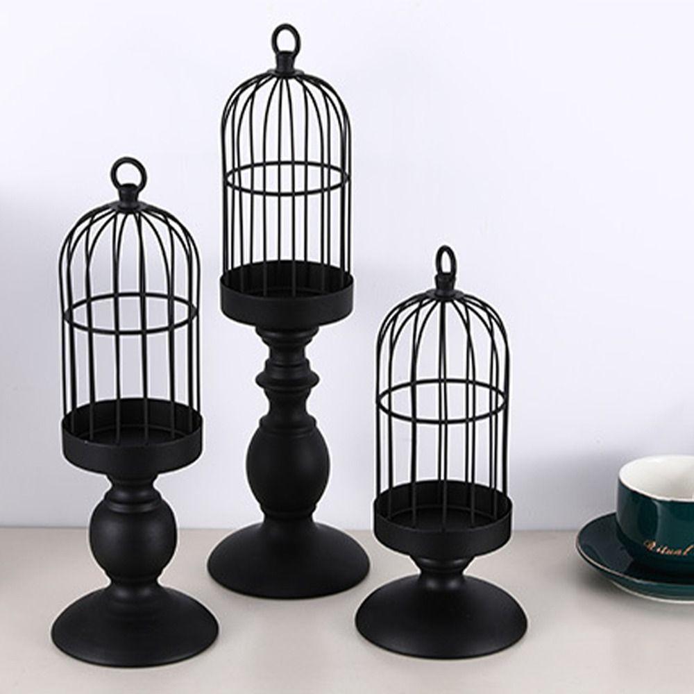 Retro Candle Holder Ornament Creative Candlestick American Style Aromatherapy Candle Stand  Home