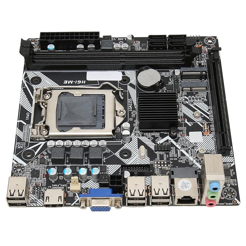 

LGA1155 CPU slot, dual channel DDR3 memory slot, VGA HDMI and 10 USB2.0 with an interface H61-ME Mini ITX motherboard