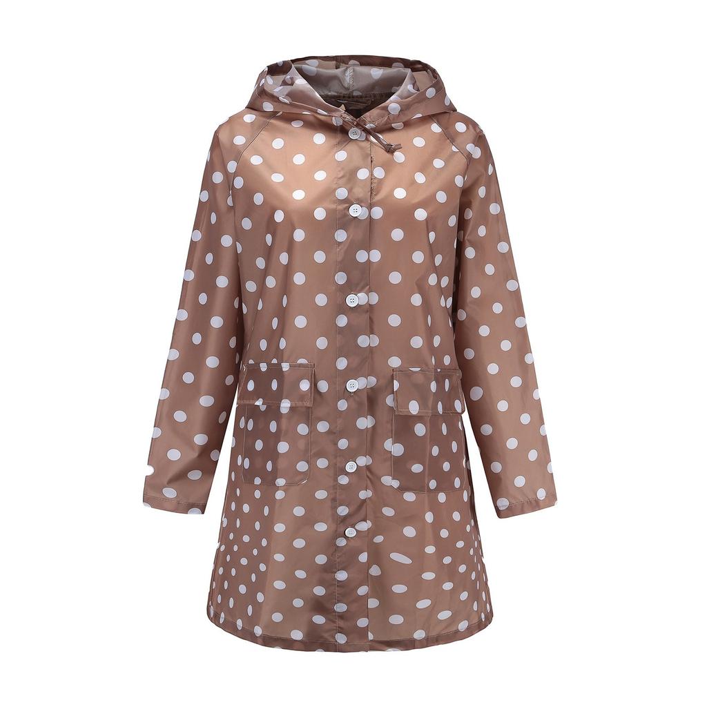 Women's Wave Rain Jacket Outdoor Waterproof Windproof Coat Outwear