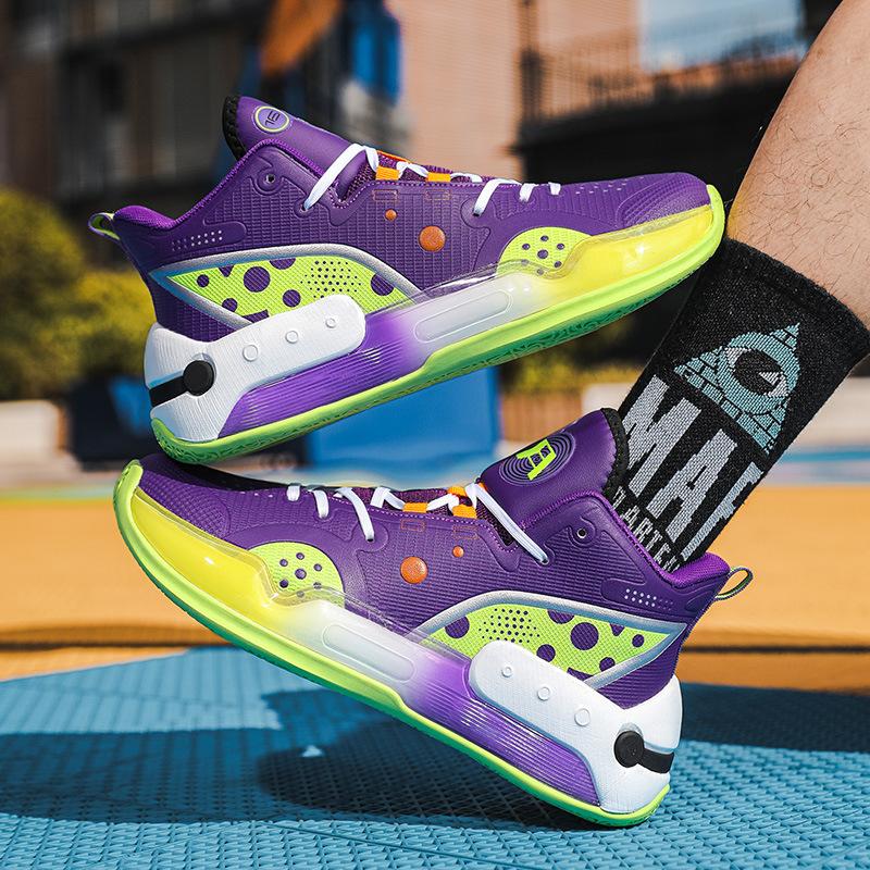 

Foreign Trade Control Shuai 16 High-top Basketball Shoes Men s 2025 Spring and Autumn New Shock Absorption Practical Students 14 Sports Shoes 45