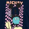 Disney Childrens/Kids Mickey Mouse Warp Check Pullover Hoodie