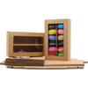 Boite alimentaire - yikang home - boite à macarons - papier kraft - réutilisable - design transparent