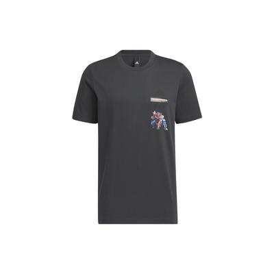 Transformers Tee Cartoon Print Sports Short Sleeve T-Shirt Men Tops Carbon-Black IK3503