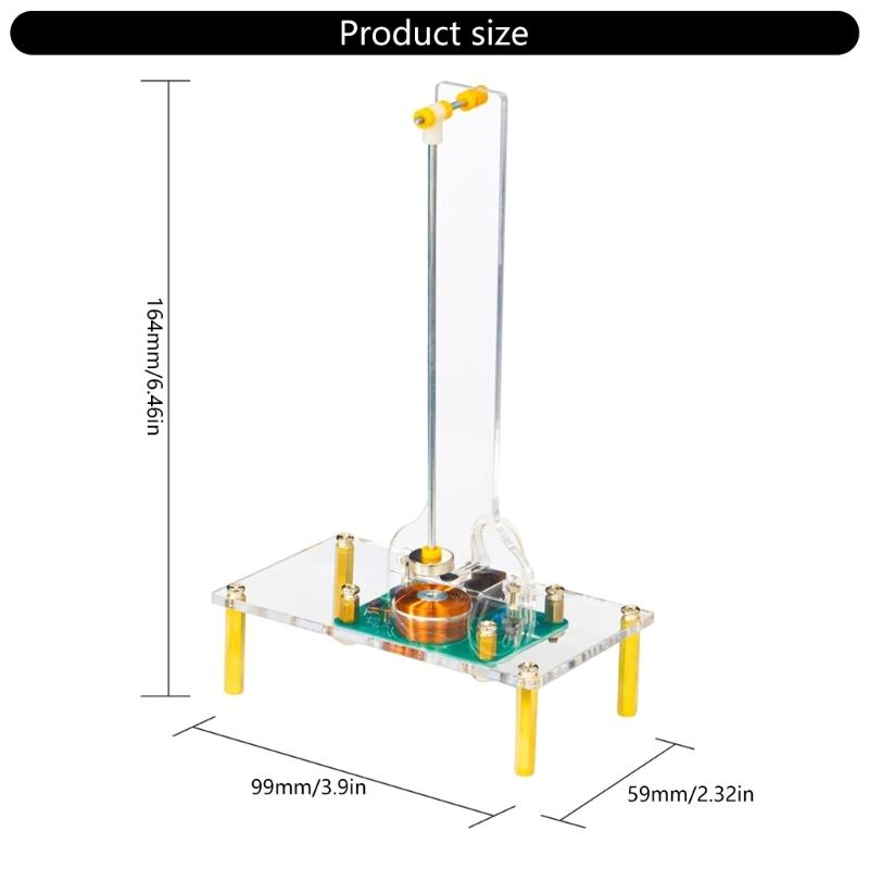 DIY Electromagnetic Swing Science Kit Swing Induction Teaching Tool with LED Light for Educational Soldering Project