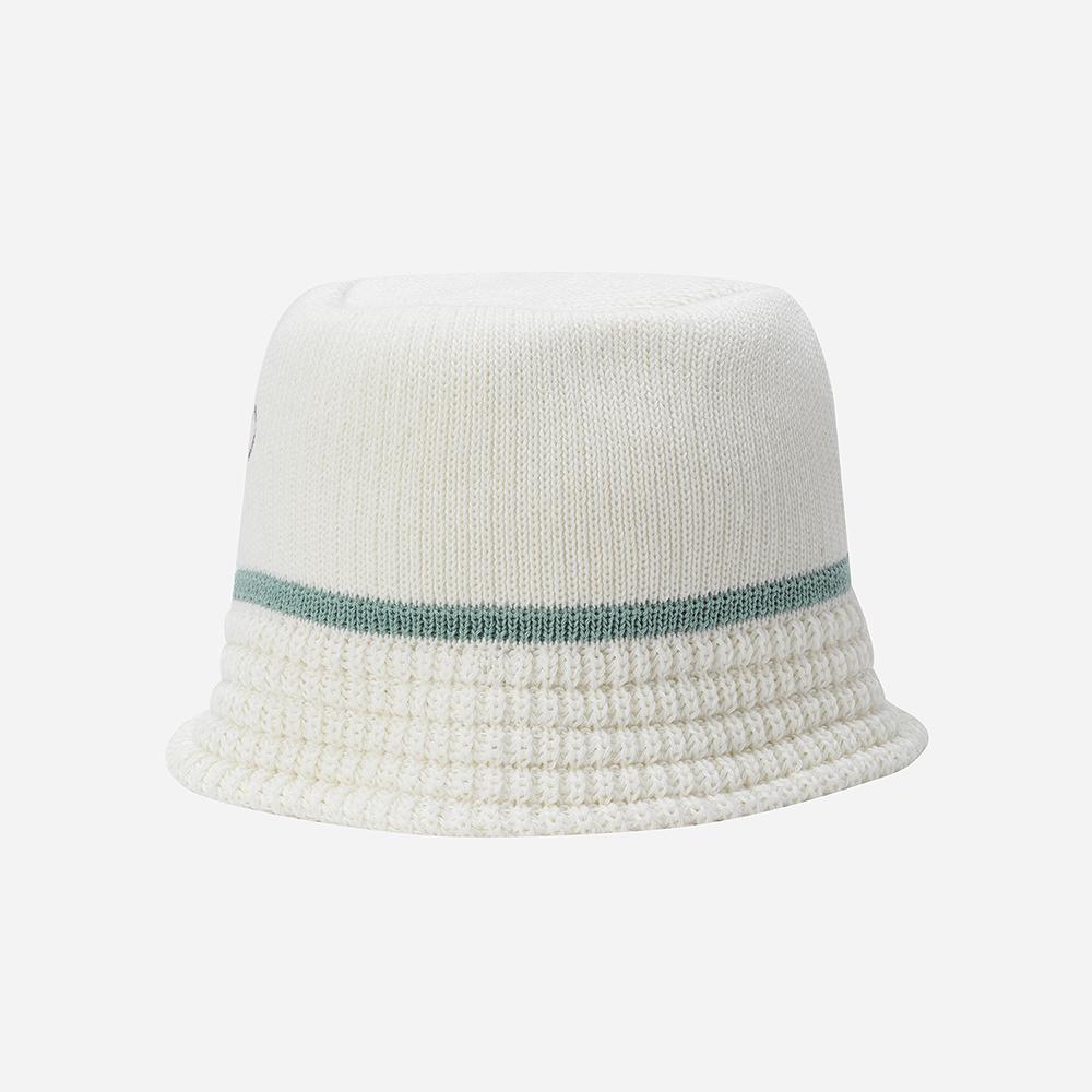 DOD Lettering Knit Bucket Hat (Ivory Dark)