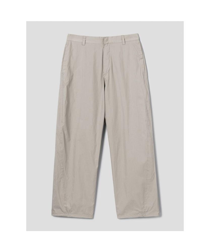 8SECONDS Cotton Wide Curved Pants Beige