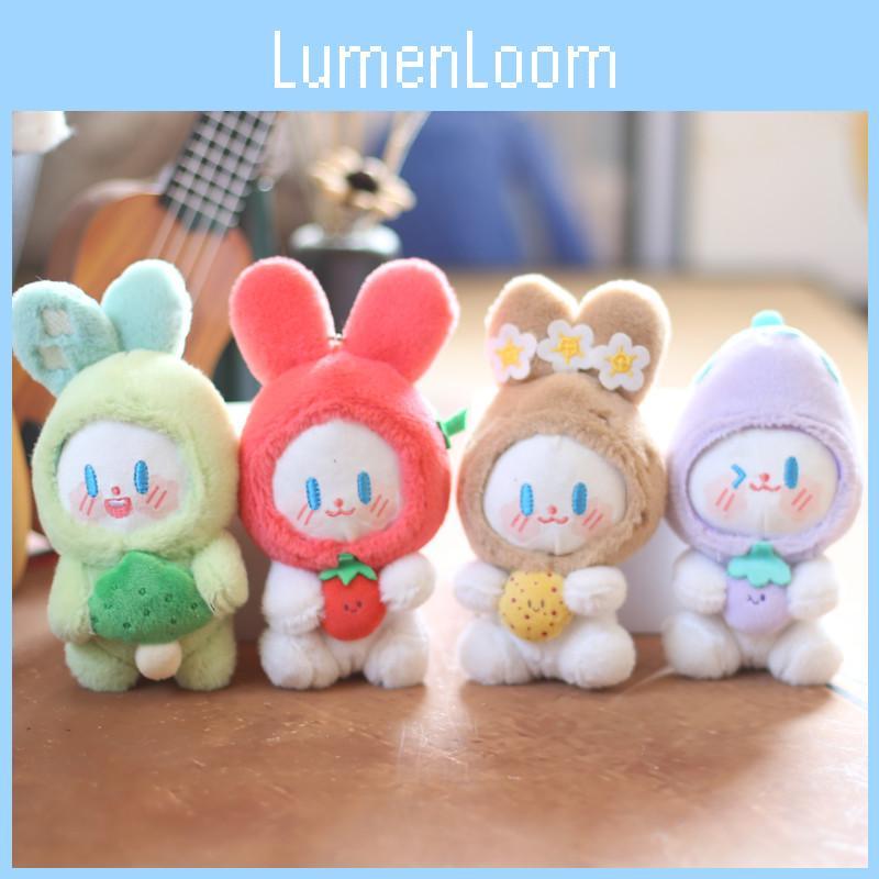 Adorable Plush Bunny Keychain Cute Vegetable Elf Soft Toy For Bags And Keys