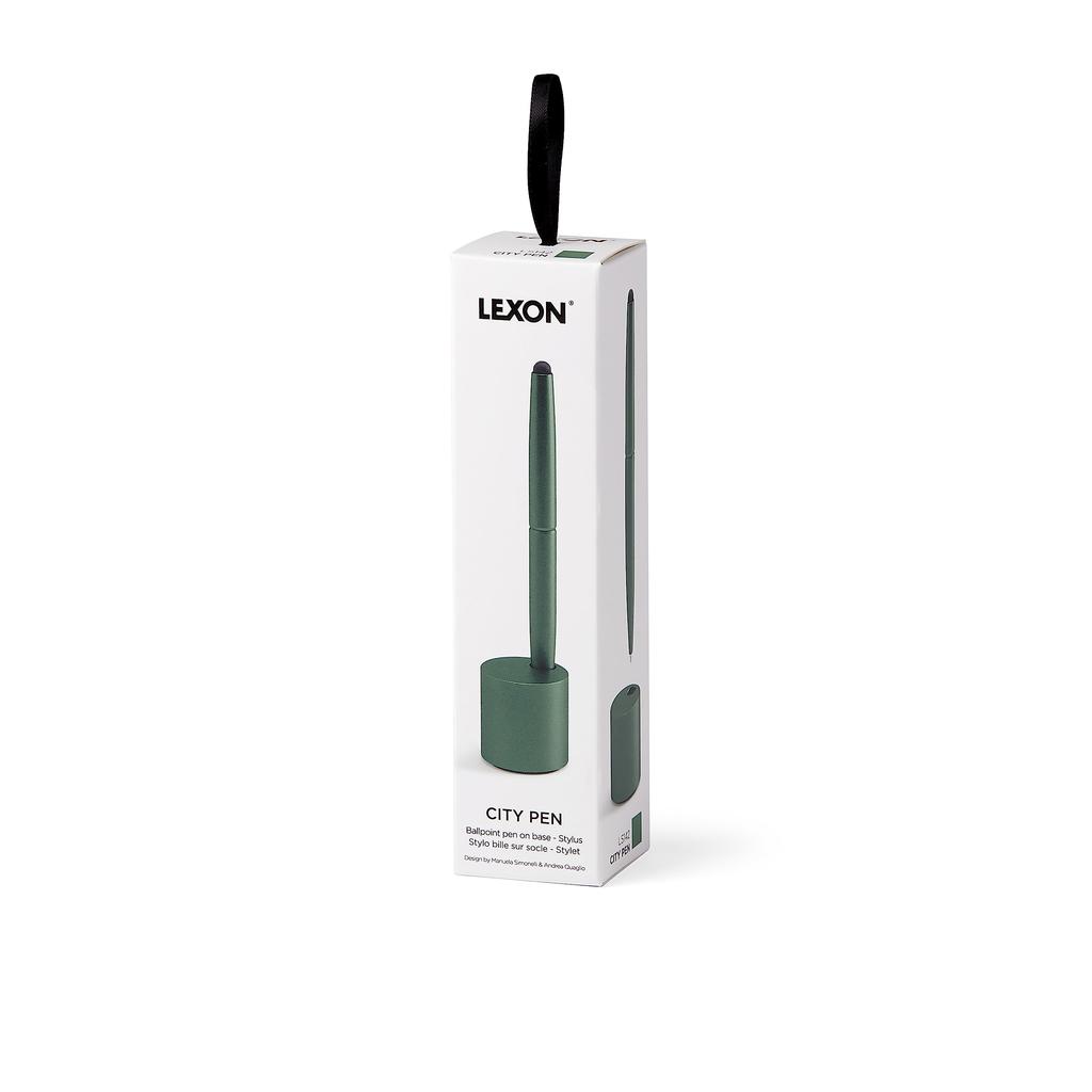 MINT GARAGE LEXON LS142D9 Soft Gold CITY PEN ON BASE Stylus Ballpoint Pen & (with Stand)