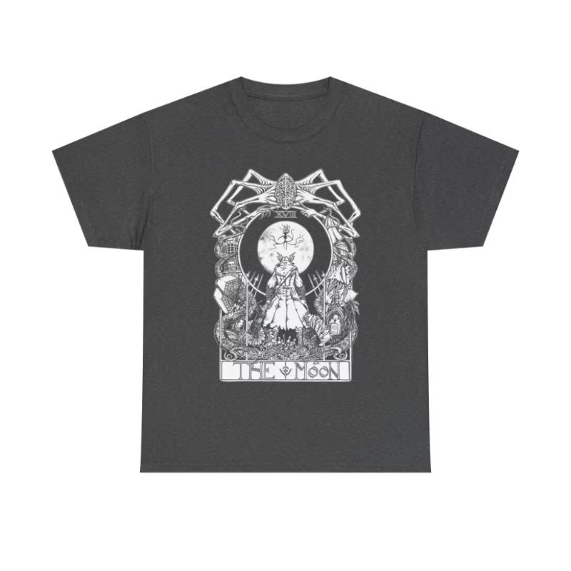 Game Tee Gamer Top Graphic Clothing Men Women AllSeason Bloodborne Gaming TShirt Yharnam The Hunter Shirt Amygdala Video