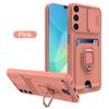 Skyv Kamera Armor Telefondeksel for Samsung Galaxy S25Ultra S25Edge S24 S23 S22 S21 S21 S20 Plus FE A56 A16 A36 A26 A55 A15 A05S Militære Støtfangere Deksel