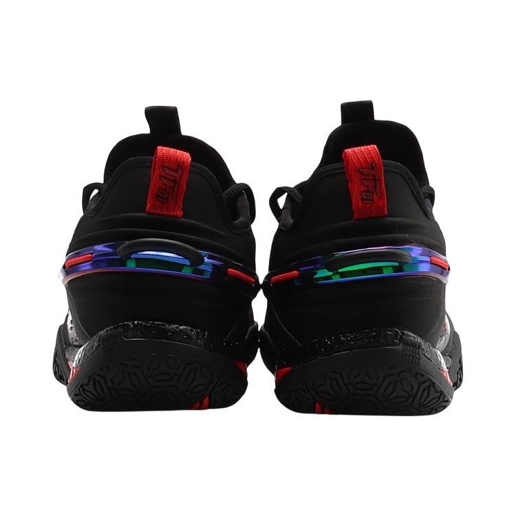 New LiNing Saga Pro Cushioning Anti Slip And Wear Resistant Coverage Support Low Top Badminton Shoes Unisex Black AYAS032-3