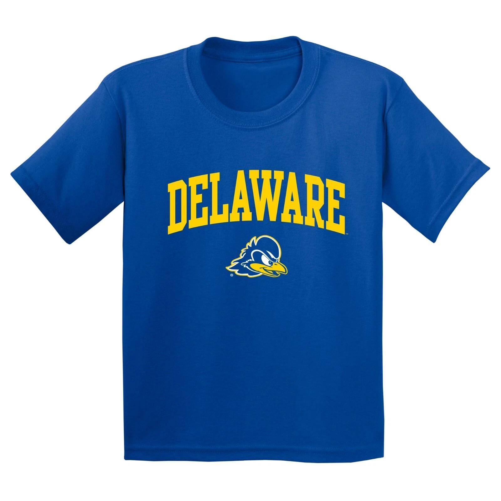 Delaware Arch Logo Youth T-Shirt - Royal XL