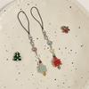 Cute Phone Strap Trendy Phone Chain Christmas Tree DIY Phone Charm for Holidy