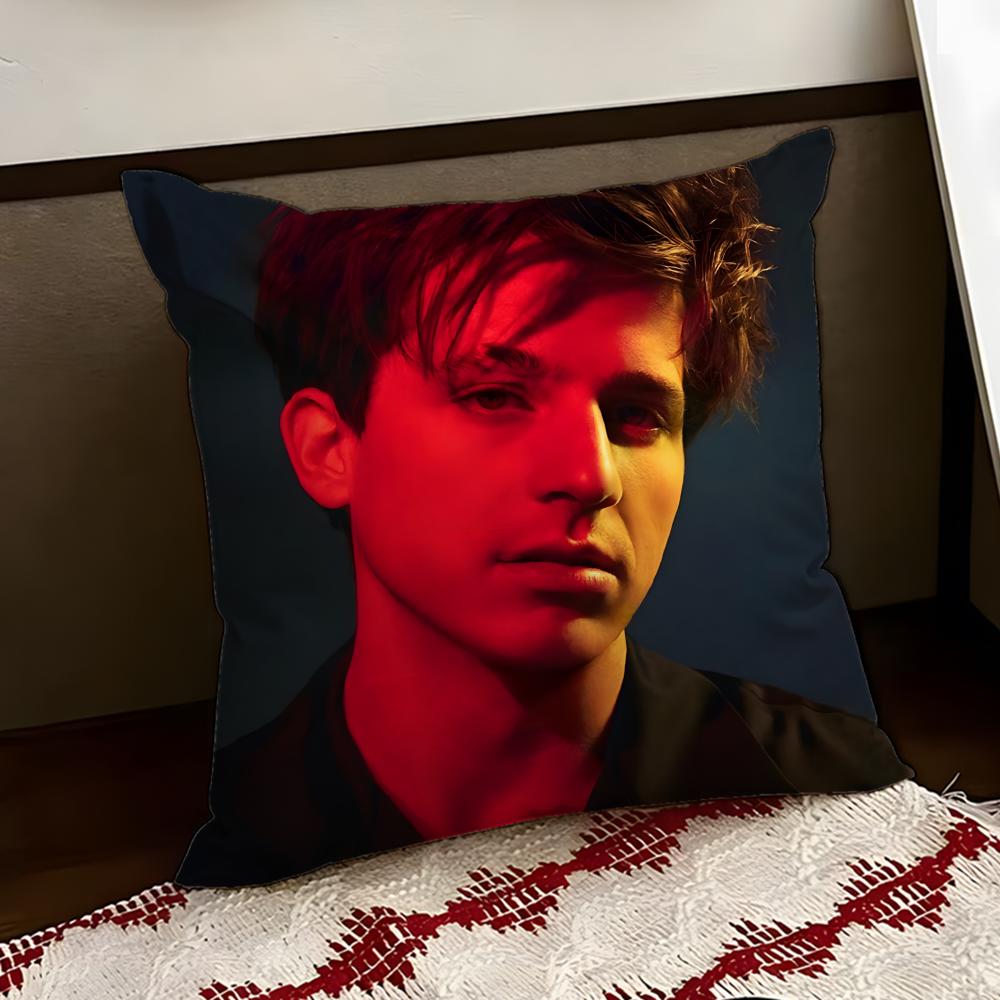 

Singer CCharlie Puth Cushion Cover Reversible Soft Durable Pillow Cover Home Car MultiScene Use for Daily Comfort 30X30cm