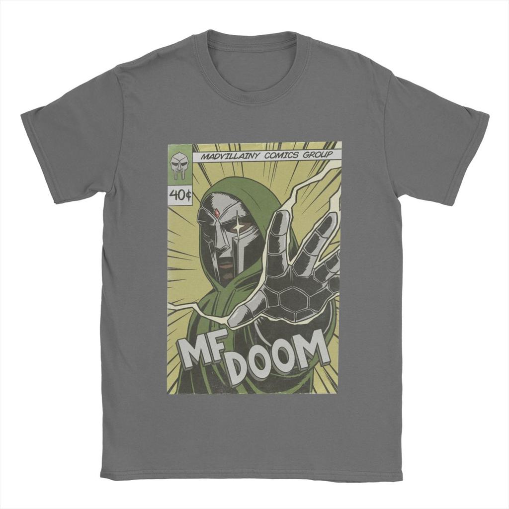 Comics Madvillain Sänger Mf Dooms Madlib T-Shirts Herren 100% Baumwoll-T-Shirt Rundhals Kurzarm Kleidung Party