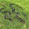 Yousheng Fake Snake Toy, Realistic Rubber Snake with Tongue Out, 17.7-39.4 Inch Lifelike Garden Decor, Bird Deterrent Stress Relief Prank Gift