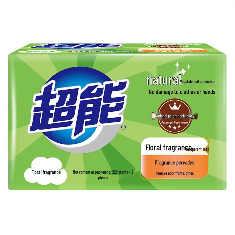 Chao Neng Floral Scent Transparent Laundry Soap (2-Pack)