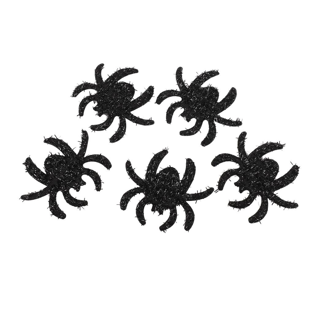 30pcs Spider Patch Spooky Non Woven Spider Patches for DIY Festival Costume Accessories Headband