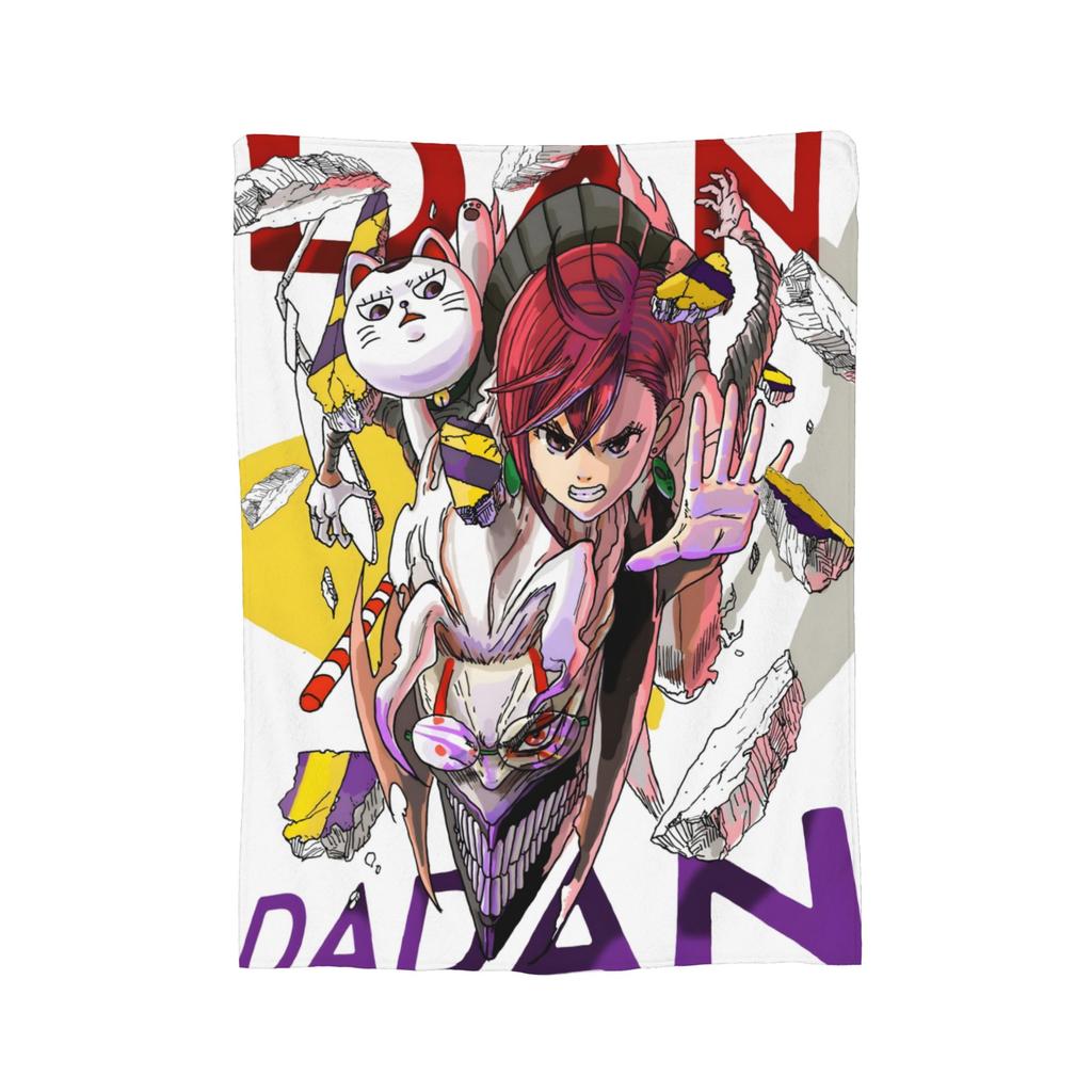 Dandadan Anime Turbo Granny Blanket Fleece Summer  Breathable Lightweight Thin Throw Blanket for Bedding Outdoor Rug Piece