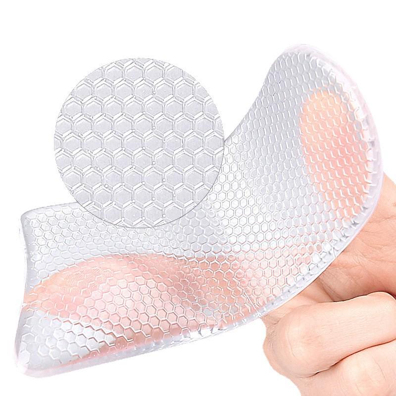 2-in-1 Arch & Heel Support Pads: Soft, Self-Adhesive, Shock-Absorbing Honeycomb Massage Inserts