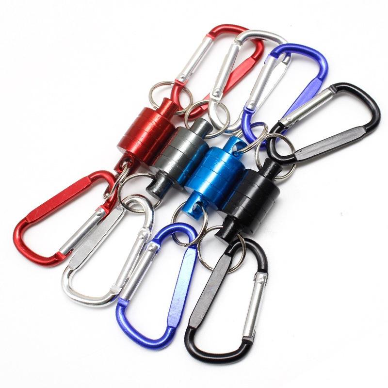 Steel Coiled Lanyard with Swivel Carabiner Tool Holder for Fishing Climbing