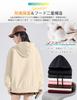 SLEEPSINERO Fit for Warmth and Winter Plus Sizes with Oversized Long Solid Women's Loose-Fit Hoodie, Sweatshirt, [One-Piece Protection], Clothes,