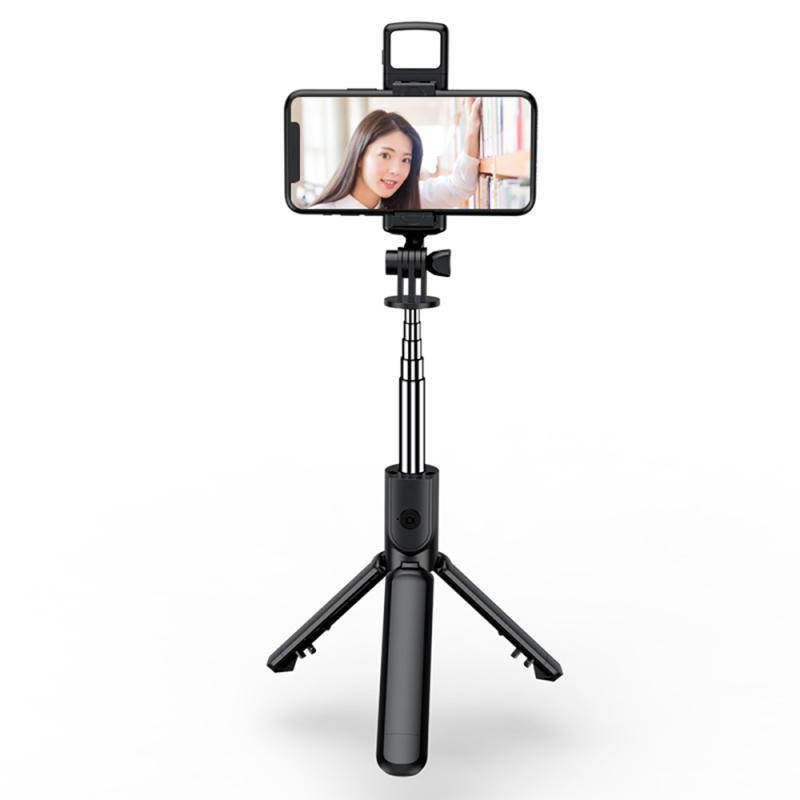 Selfie Stick Wireless Bluetooth-compatible Foldable Mini Slr Tripod With Fill Light Remote Control