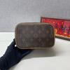 [Pre-Owned] Nice Elegant Shape Lv Monogram Metal Zipper Head Coated Canvas Makeup Bag Handbag Mini - Excellent #1RQZ39