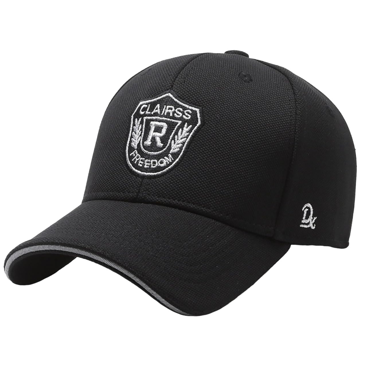 

Cap Hat Embroidered Logo Simple Stylish Casual Simple CZA148 [White Fang] Men s Women s (Black White)