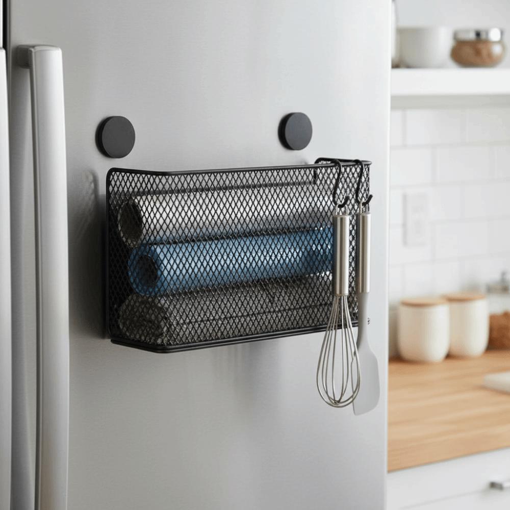 Ideal Magnetic Storage Rack Versatile Magnetic Container Storage Rack Organizer  Kitchen Use