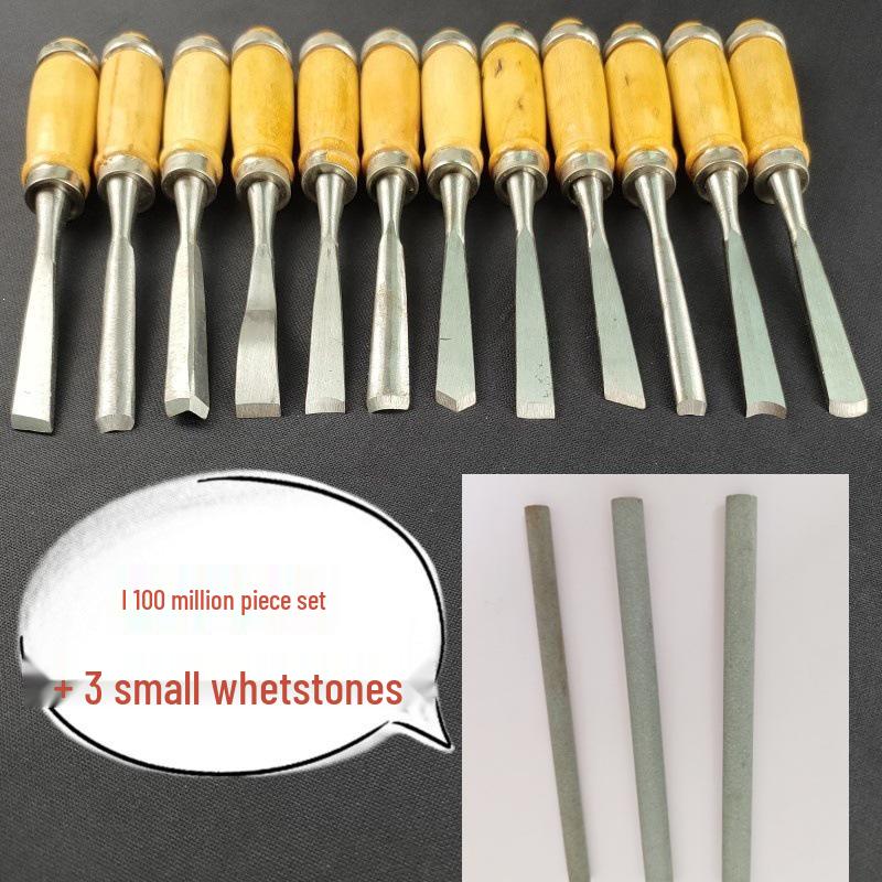 12-Piece Wood Carving Knife Set for Woodworking and Root Carving