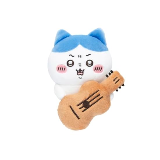 Chiikawa Desktop Watching Hanging Plushie (Hachiware with Guitar)