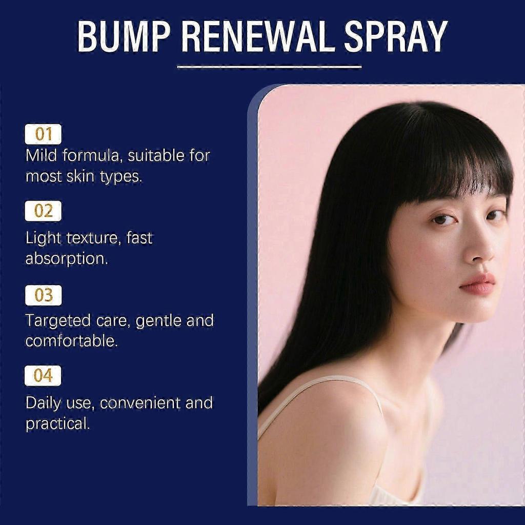 ChillErase Bump Renewal Spray, Natural Skin Spray-60ml, Skin Reoair Treatment With Panthenol & Camellia, Suitable for All Skin Types