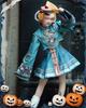 JIURUN Halloween Cosplay Jiangshi Lolita Anime Gothic Retro Lolita School Cultural Dark Performance Cute Christmas Costume, Dress, Embroidery, Lolita,