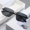 New Nylon Polarized Men's Square Sunglasses: Fashionable, Trendy Driving Shades