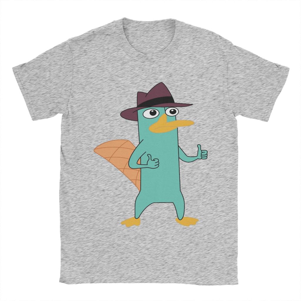 Unisex Agent Perry the Platypus T Shirts  Cotton Clothes Funny Short Sleeve Round Collar Tee Shirt 4XL 5XL TShirt