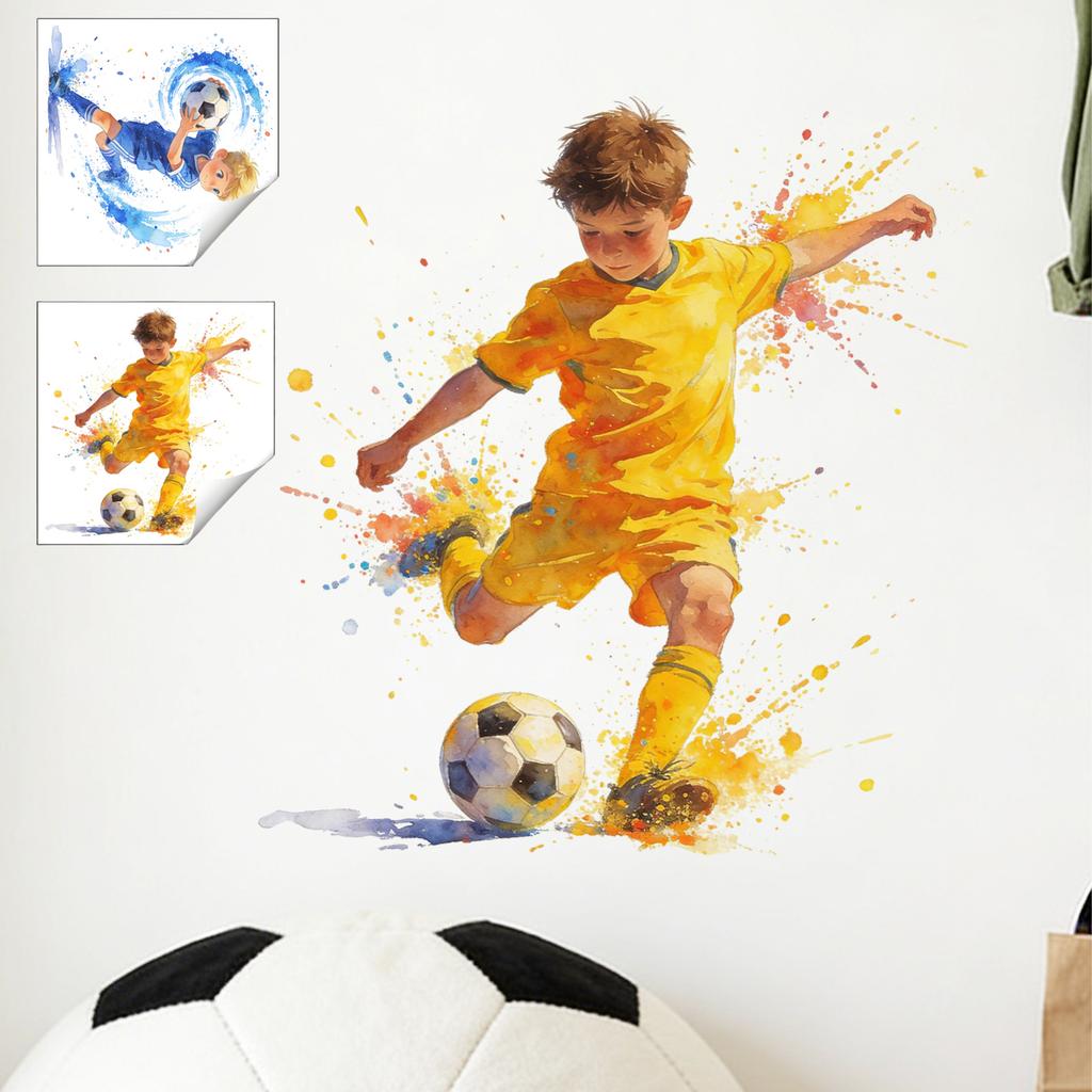 Occer Theme Wall Decal For Bedroom Living Room Sports Home Wall Decoration