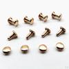 100 Pack Metal Studs for Leather Crafts and Decorations - 6x8mm Size