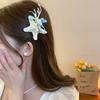 Korean Style Orchid Flower Hairpin Resin Women Side Clip Pink Starfish Hair Clip  Ponytail Holder