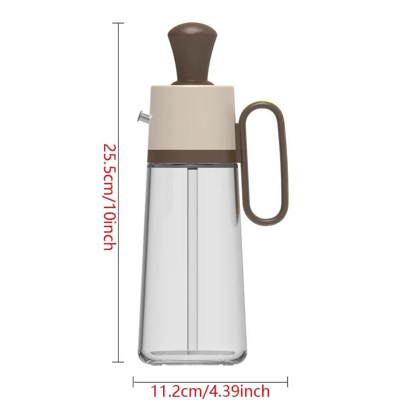 

Large-capacity 2 in 1 Silicone Oil Bottle with Olive Oil Brush, Barbecue Steak Oil Sauce Brush Dispenser, Baking BBQ Tool коричневый