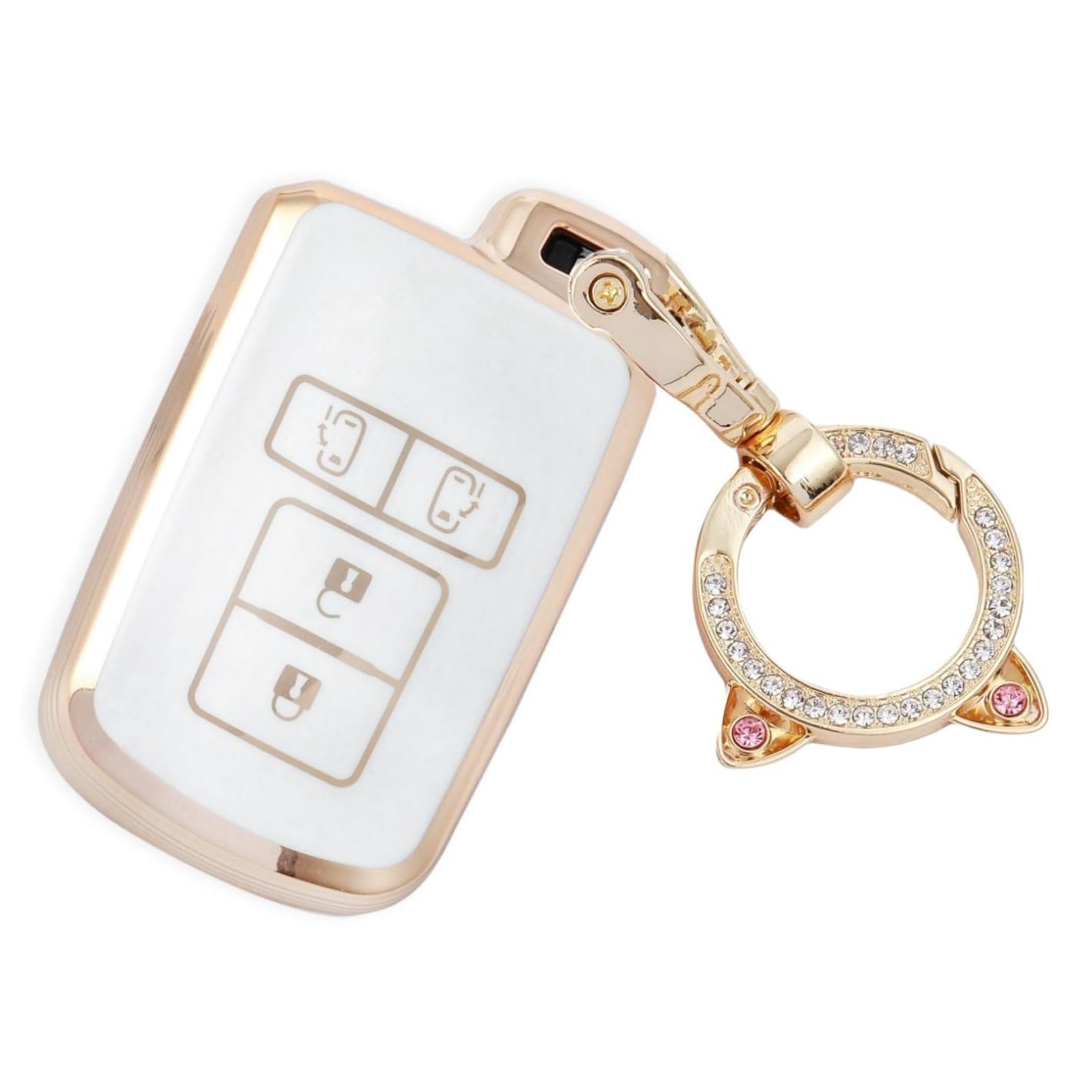 

ZANEKO Чехол для ключей серии Noah 80 / серии Voxy 80 / Toyota Esquire / Alphard / Vellfire ZA-MEK-ftD4j-White белый